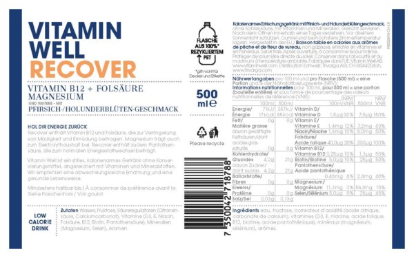 Produktbild Vitamin Well Recover, 12 x 500 ml