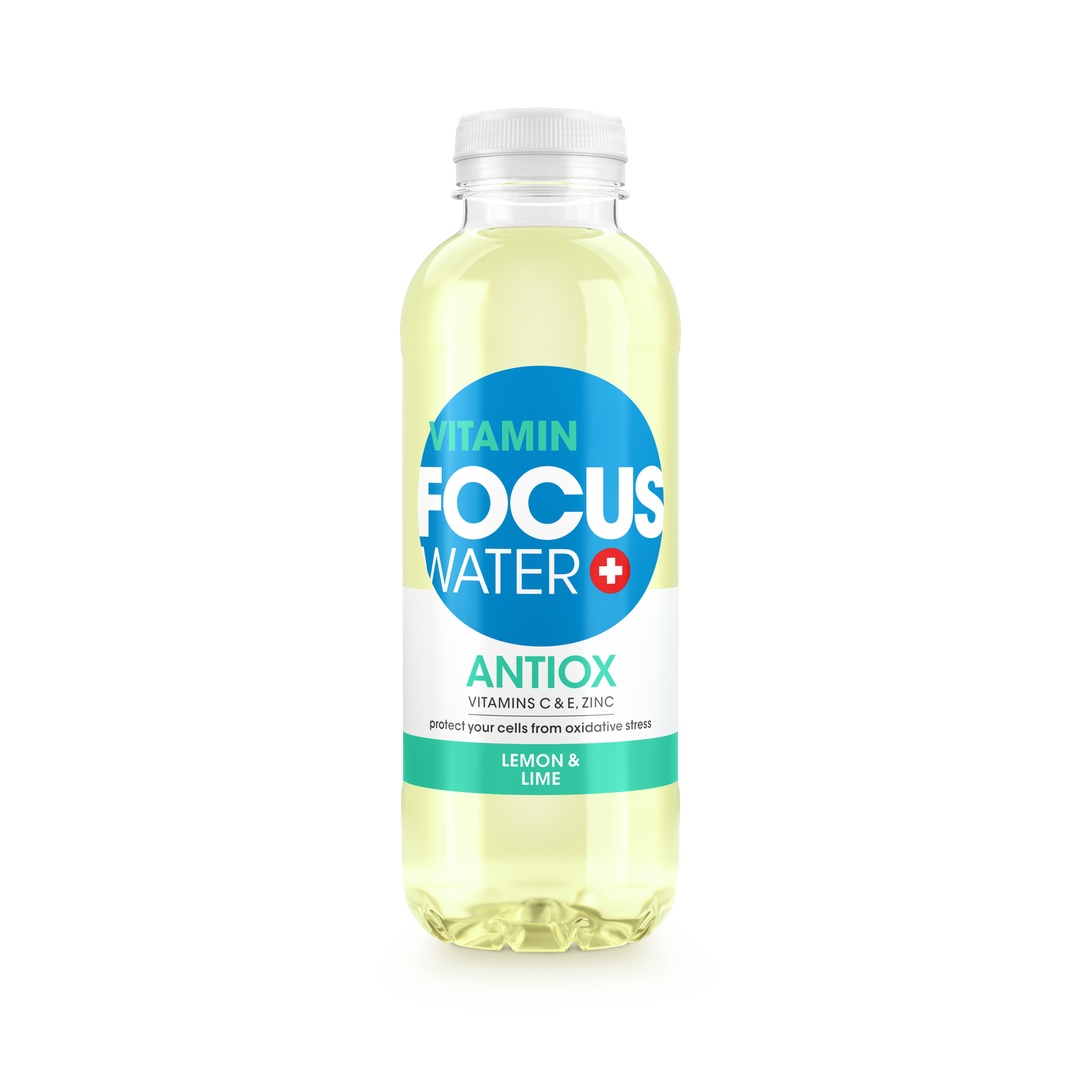 Produktbild FocusWater ANTIOX Lemon & Lime, 12 x 500 ml