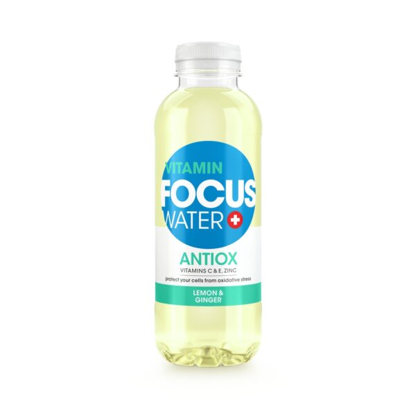 Produktbild FocusWater ANTIOX Lemon & Ginger, 12 x 500 ml