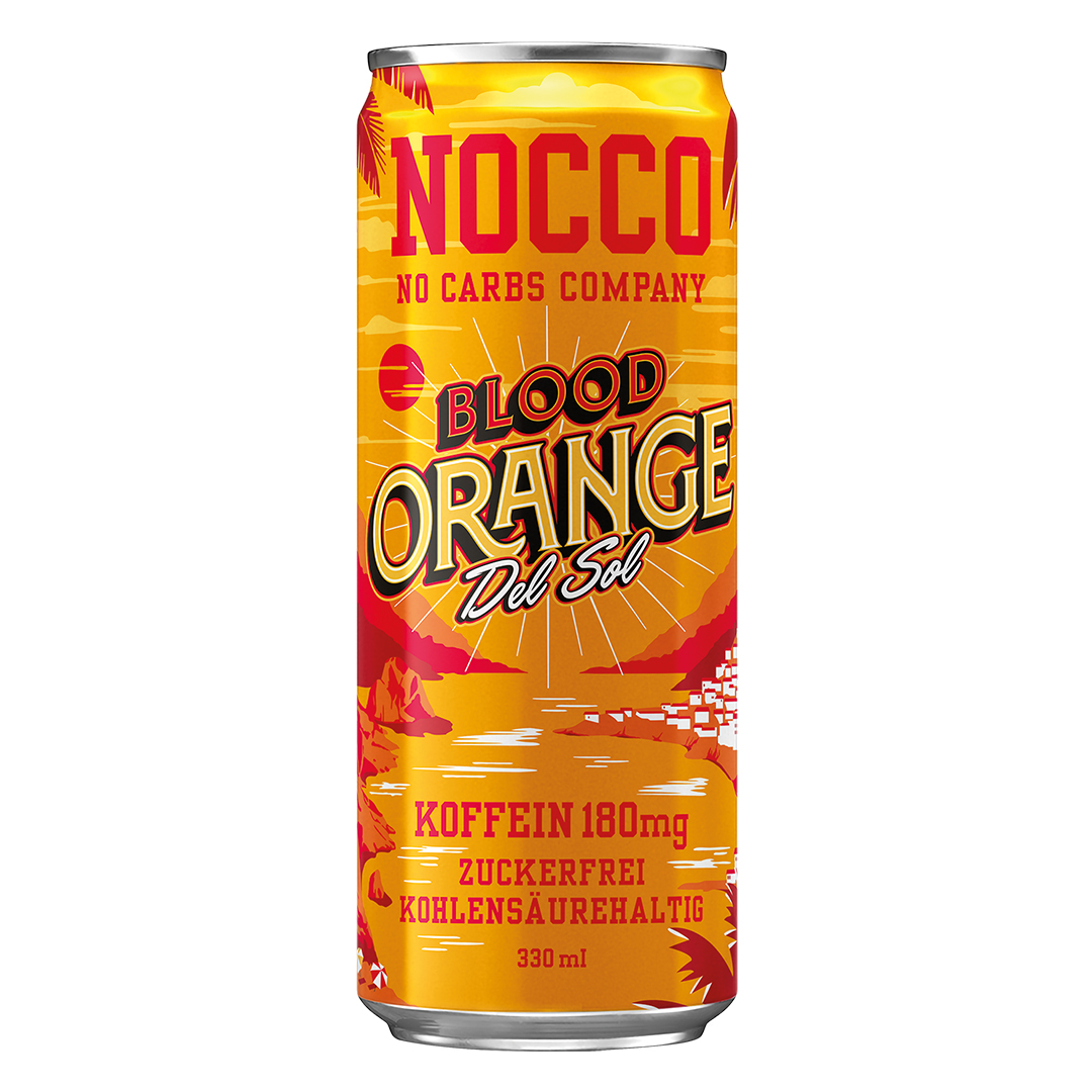 Produktbild NOCCO BCAA BLOOD ORANGE del Sol, 24 x 330 ml