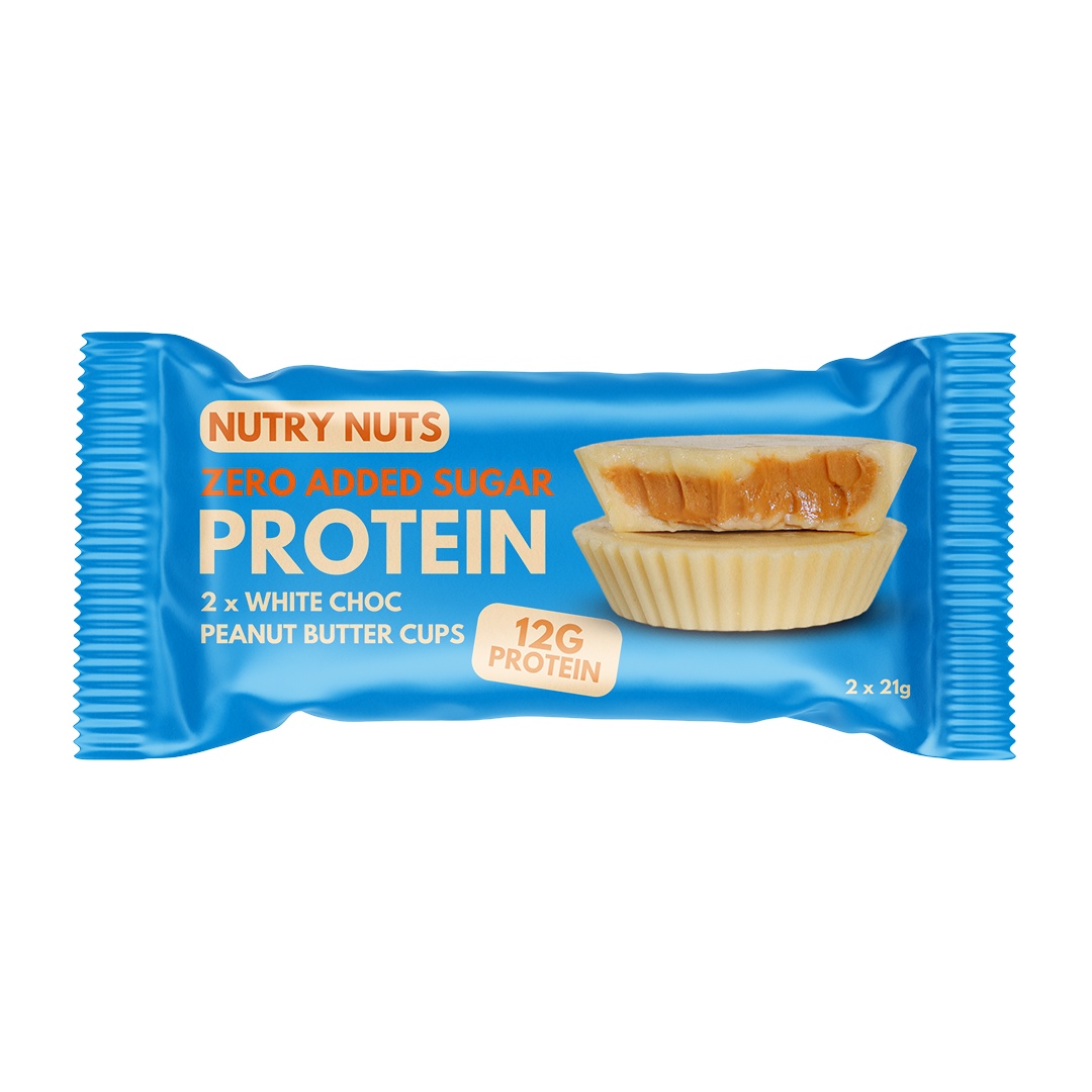 Produktbild NUTRYNUTS PROTEIN Peanut Butter Cups - White Choc, 12 x 42 g