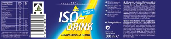 Produktbild ACTIVE Iso-Drink Grapefruit-Lemon, 12 x 500 ml