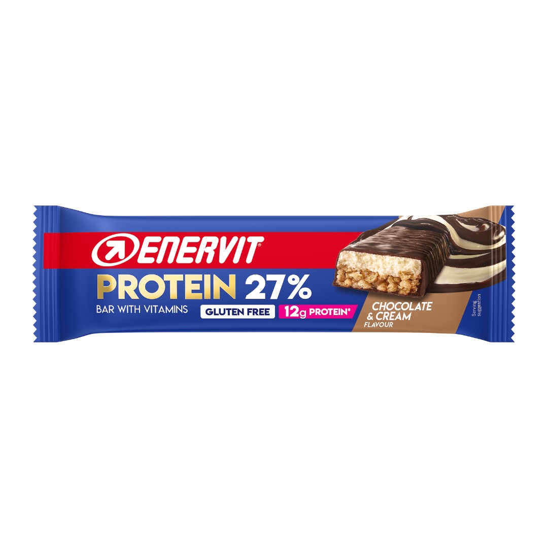 Produktbild ENERVIT PROTEIN BAR Chocolate&Cream 27%, 30 x 45 g