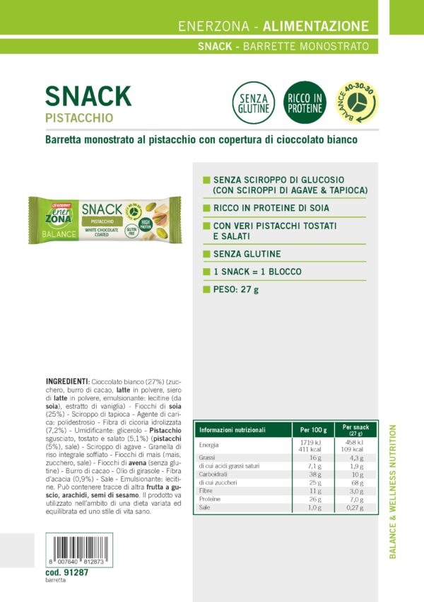 Produktbild ENERZONA Snack Pistazie, 30 x 27 g