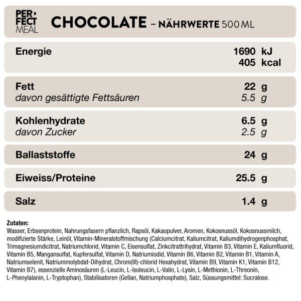 Produktbild PERFECT MEAL, Schoko, 6 x 500 ml