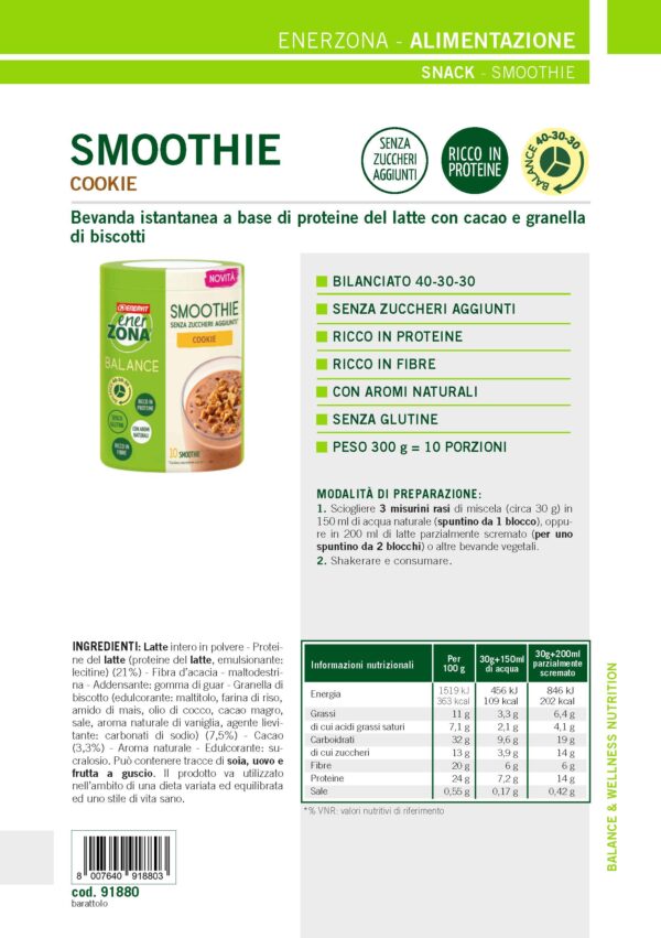 Produktbild ENERZONA Smoothie Cookie, 300 g