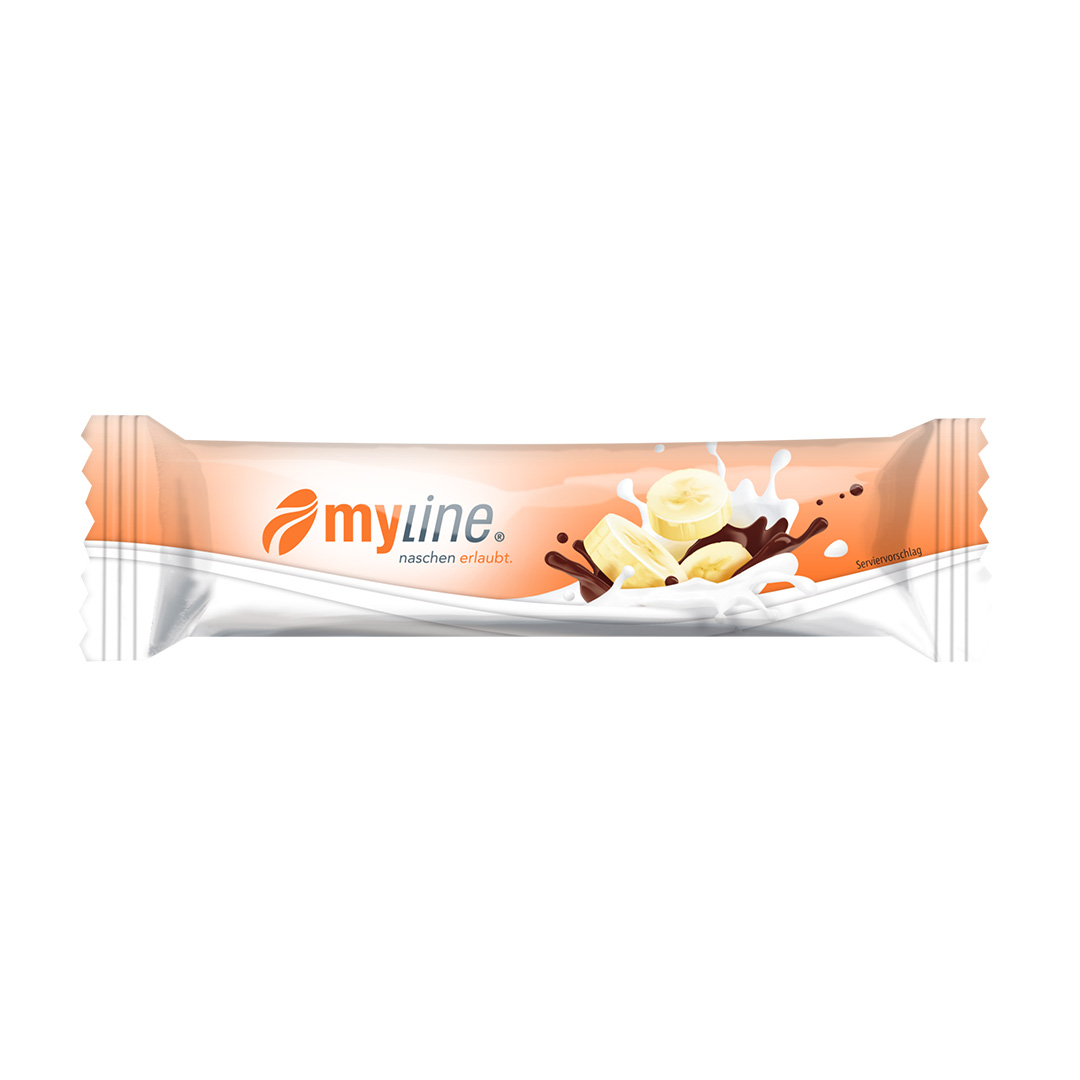 Produktbild MyLine-Riegel Banane-Zartbitter, 24 x 40 g