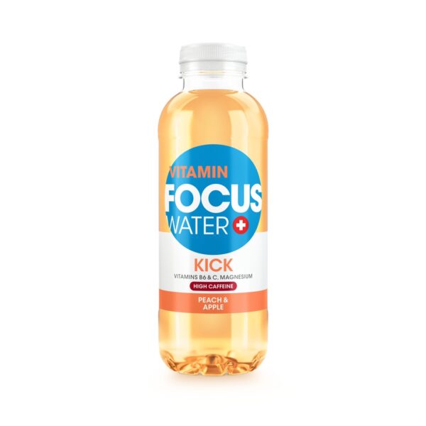 Produktbild FocusWater KICK Peach & Apple, 12 x 500 ml