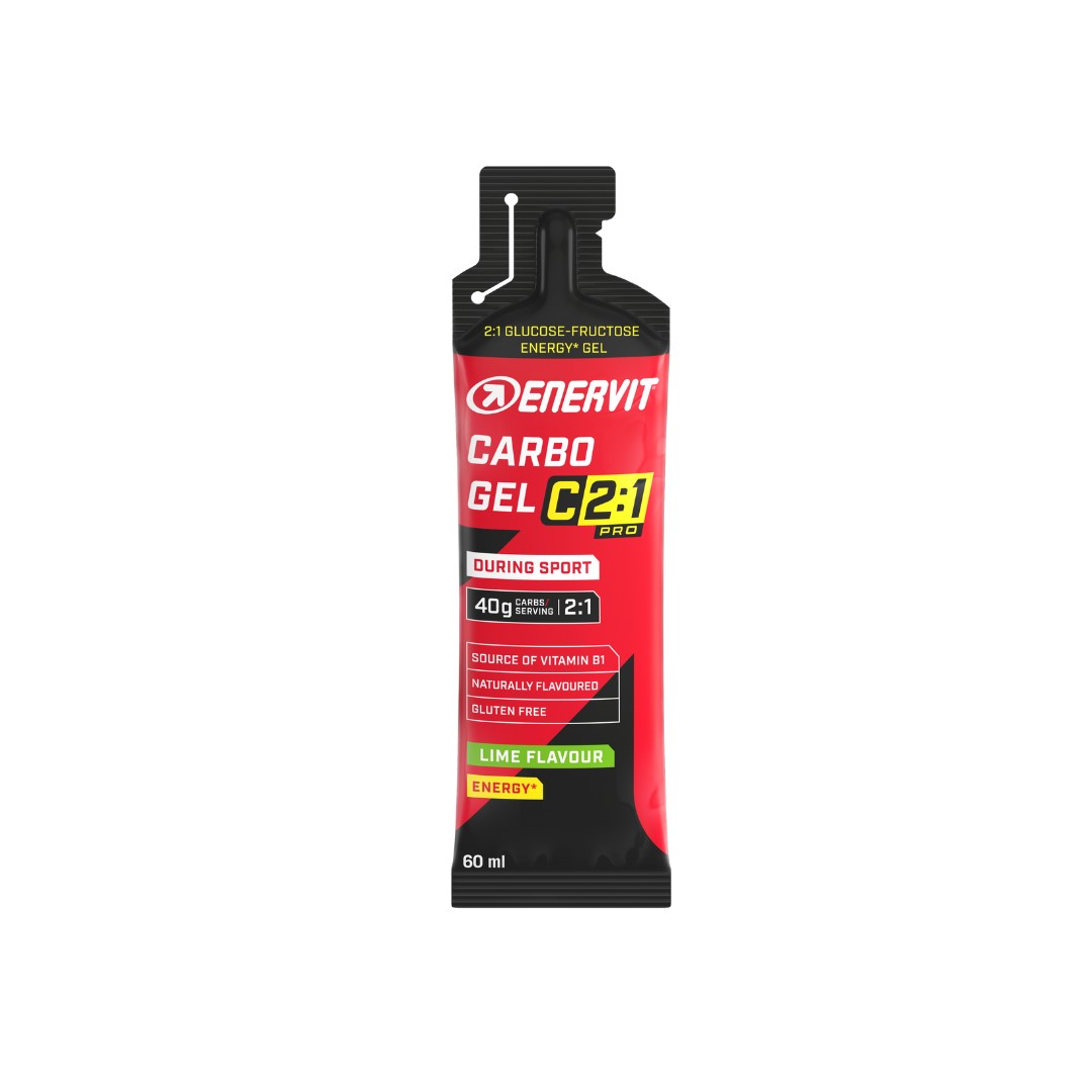 Produktbild ENERVIT C2:1 Carbo Gel Lime, 24 x 60 ml