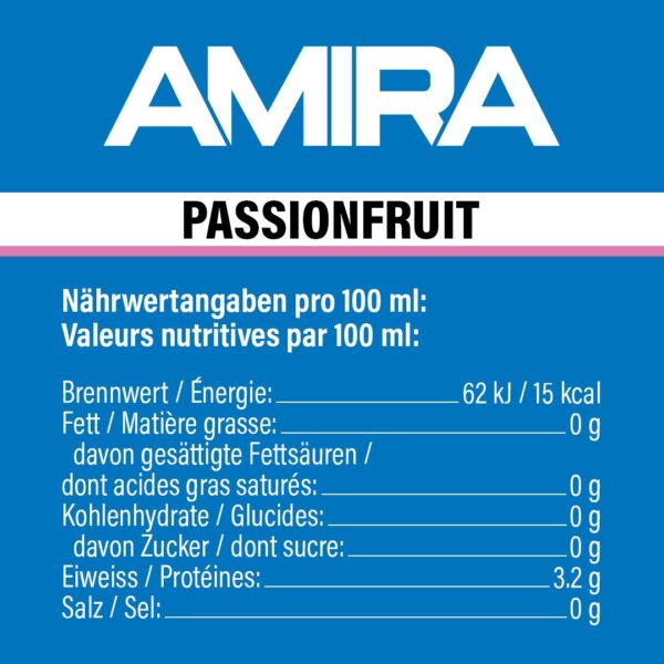 Produktbild AMIRA PROTEIN WATER Passionfruit, 12 x 500 ml