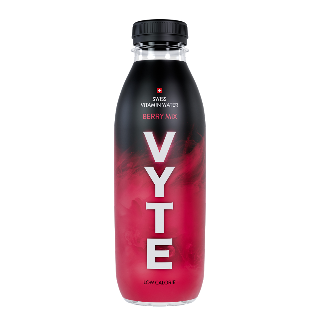 Produktbild VYTE Swiss Vitamin Water, Berry Mix, 12 x 500 ml