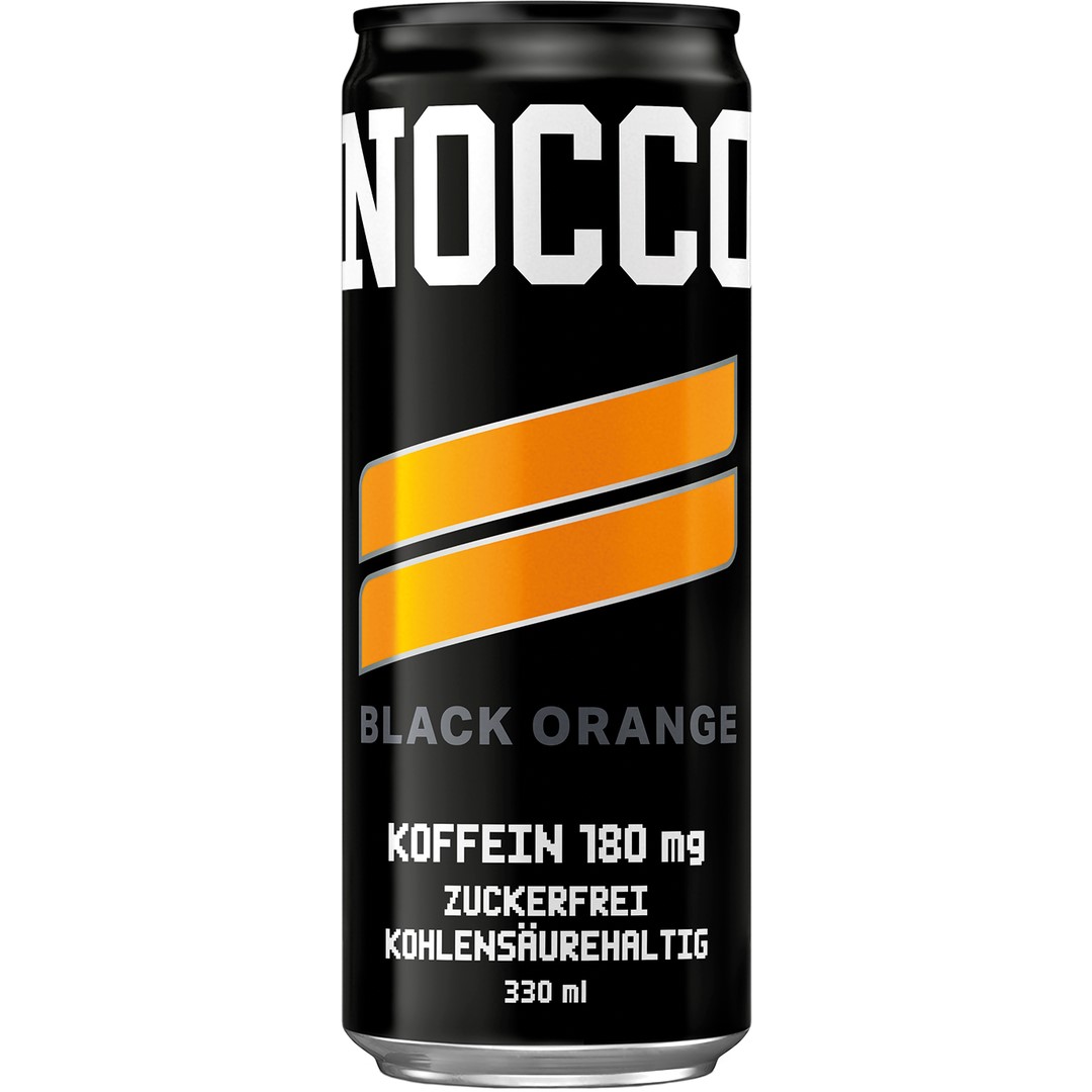 Produktbild NOCCO KOFFEIN 180 mg, Black Orange, 24 x 330 ml