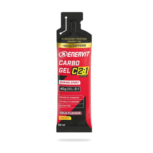 Produktbild ENERVIT C2:1 Carbo Gel Cola + Caffeine, 24 x 60 ml