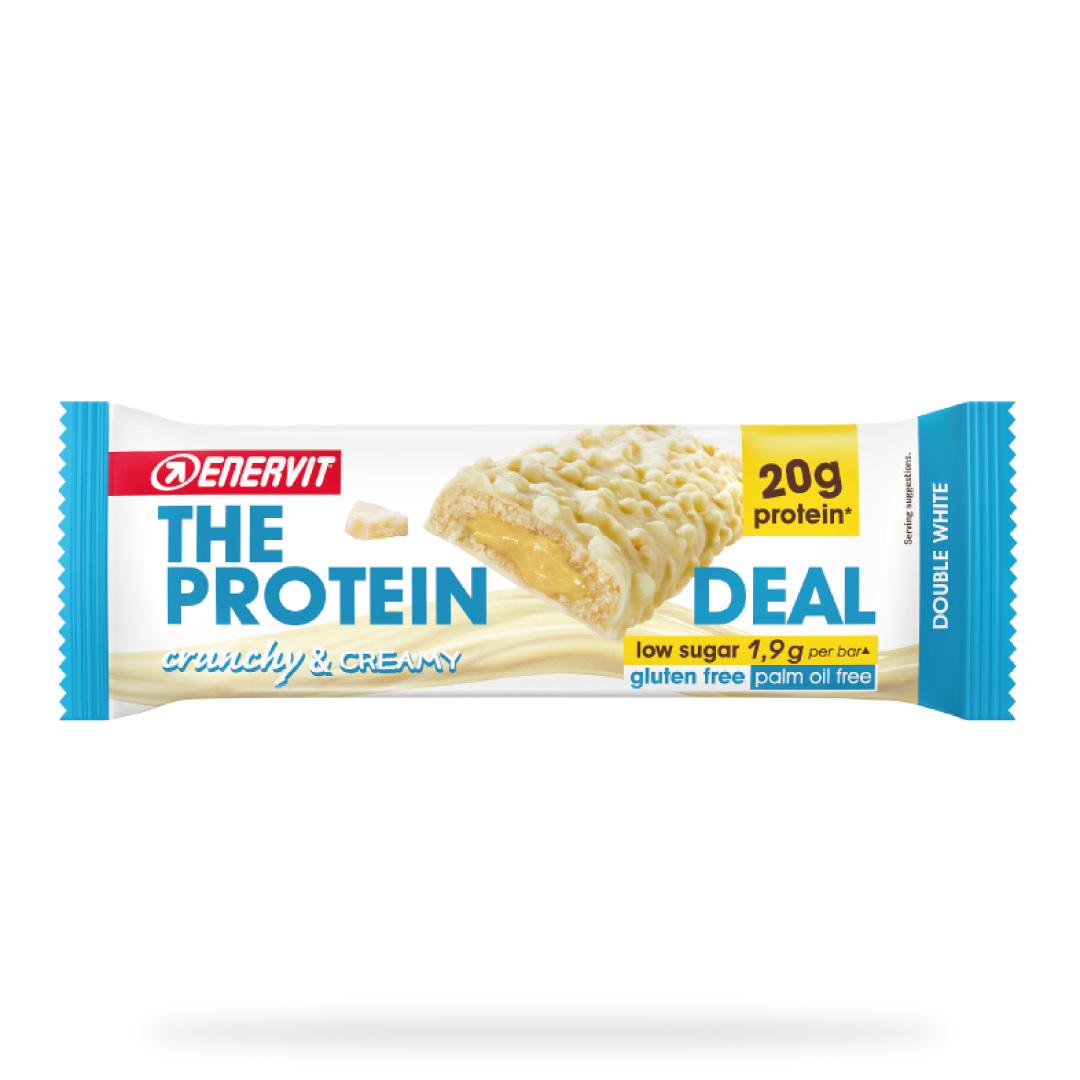 Produktbild ENERVIT PROTEIN DEAL Crunchy&Creamy Double White 25 x 55 g