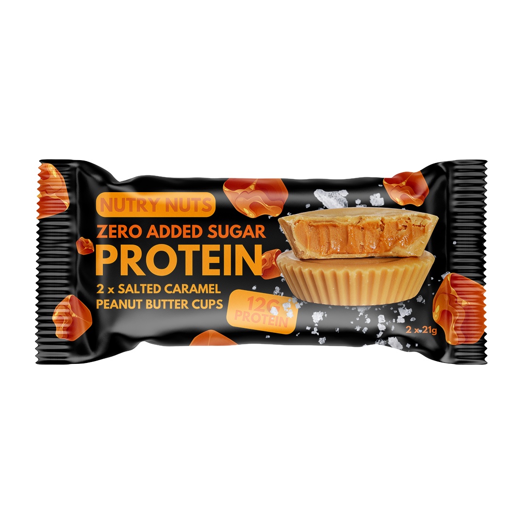 Produktbild NUTRYNUTS PROTEIN Peanut Butter Cups - Salted Caramel, 12 x 42 g