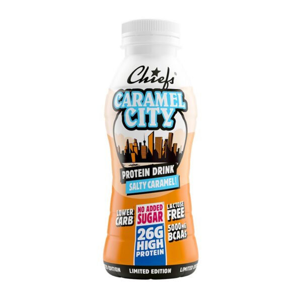 Produktbild CHIEFS Protein Drink CARAMEL CITY, Salty Caramel, 8 x 330 ml