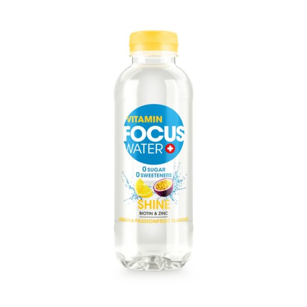 Produktbild FocusWater SHINE Lemon & Passionfruit, 12 x 500 ml