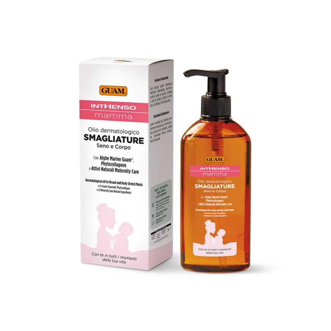 Produktbild GUAM INTHENSO Mamma, Dermatologisches Öl gegen Dehnungsstreifen an Brust und Körper, 200 ml