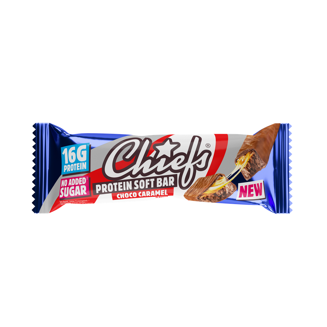 Produktbild CHIEFS Protein SOFT Bar, Choco Caramel, 15 x 55 g