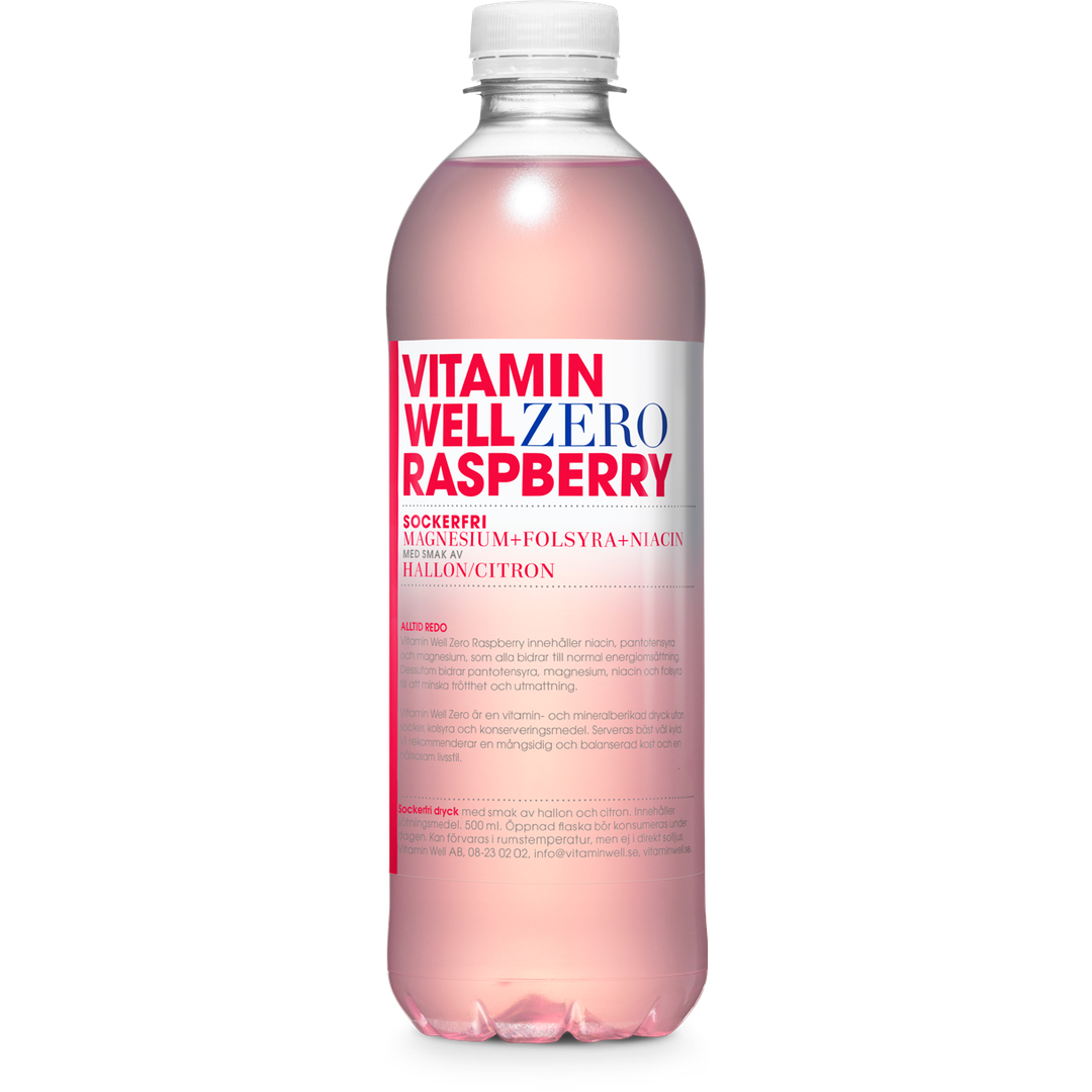 Produktbild Vitamin Well ZERO Raspberry, 12 x 500 ml