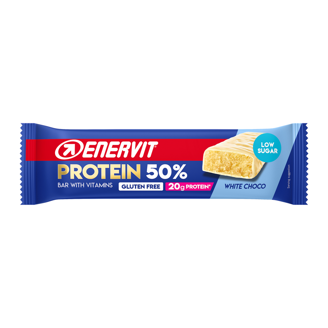 Produktbild ENERVIT PROTEIN BAR 50 % White Choco, 30 x 40 g