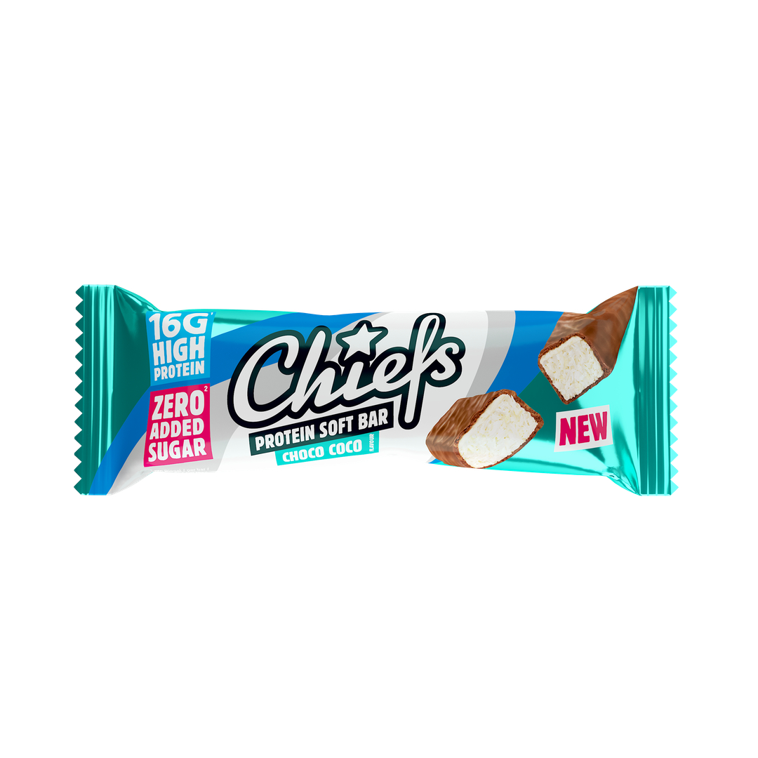 Produktbild CHIEFS Protein SOFT Bar, Choco Coco, 15 x 55 g