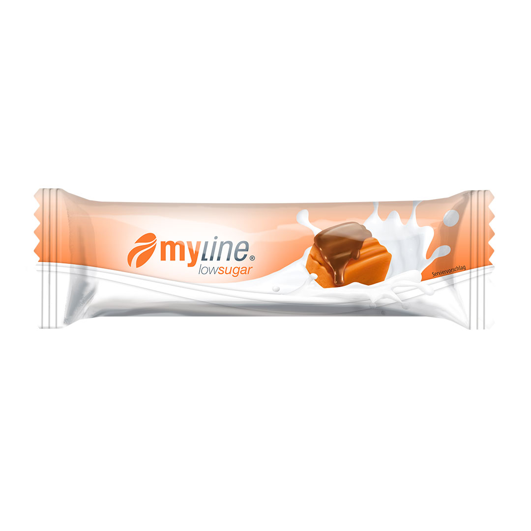 Produktbild MyLine-Riegel LOW SUGAR Schoko-Karamell, 24 x 40 g