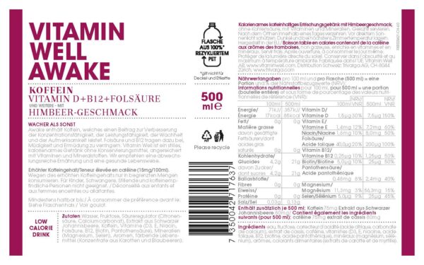 Produktbild Vitamin Well Awake, 12 x 500 ml