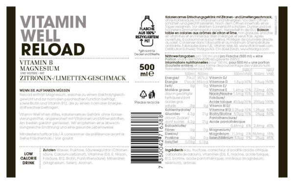 Produktbild Vitamin Well Reload, 12 x 500 ml