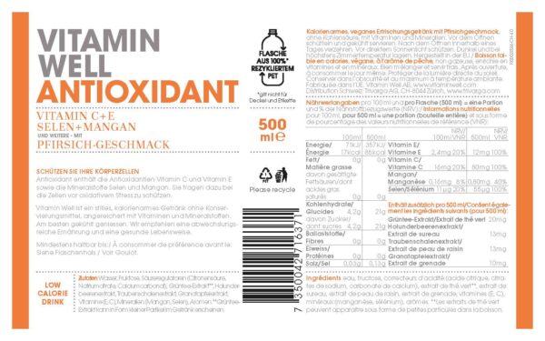 Produktbild Vitamin Well Antioxidant, 12 x 500 ml