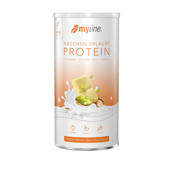 Produktbild MyLine-Eiweiss Pistazie white-choco-split, 400 g