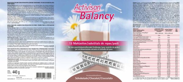 Produktbild ACTIVISAN Balancy, Schokolade 440 g