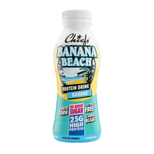 Produktbild CHIEFS Protein Drink BANANA BEACH, Banane, 8 x 330 ml