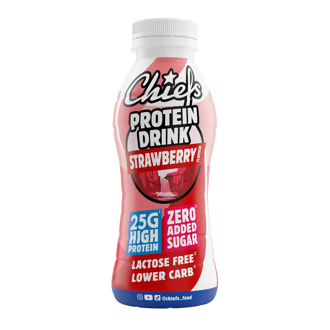 Produktbild CHIEFS Protein Drink, Erdbeere, 8 x 330 ml