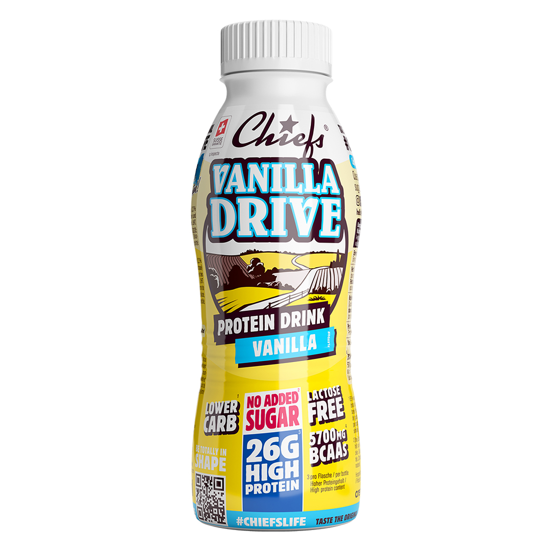 Produktbild CHIEFS Protein Drink VANILLA DRIVE, Vanille, 8 x 330 ml