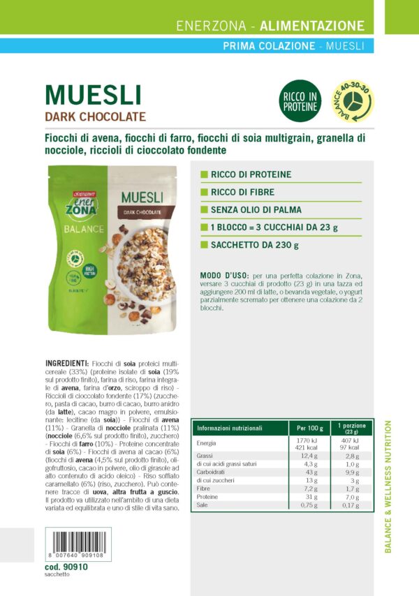 Produktbild ENERZONA Muesli Prima Colazione, 6 x 230 g