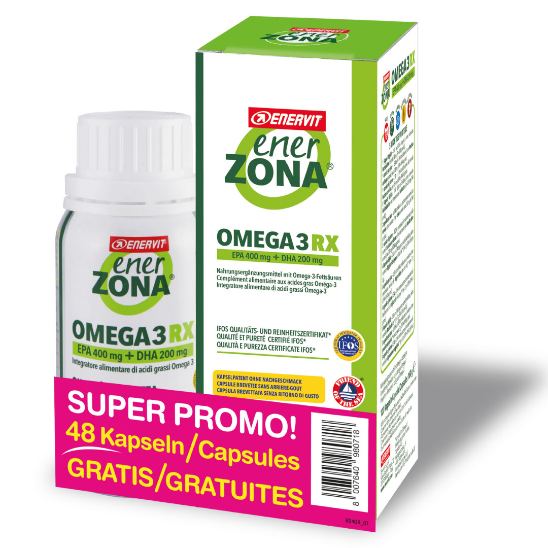 Produktbild ENERZONA Omega 3, 120 Kapseln + 48 Kapseln GRATIS