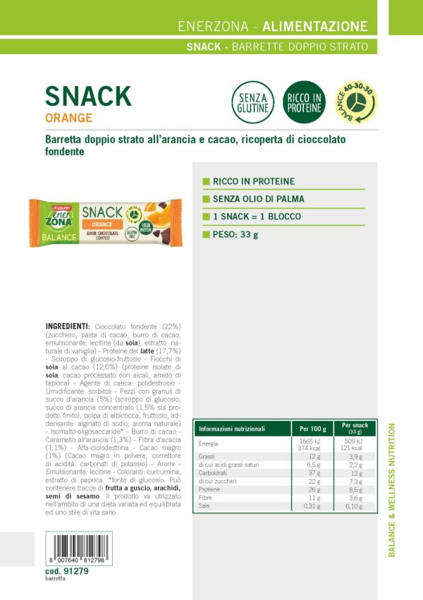 Produktbild ENERZONA Snack Orange, 30 x 25 g