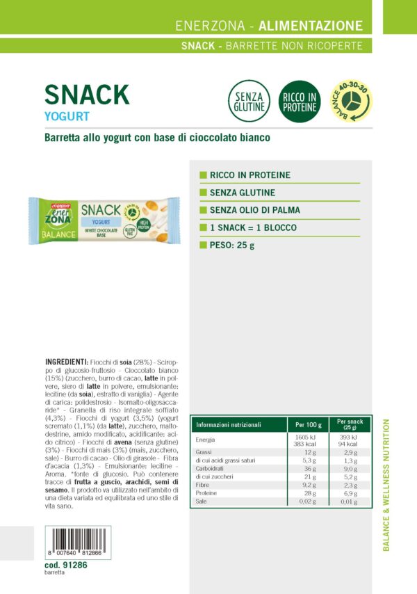 Produktbild ENERZONA Snack Yogurt, 30 x 25 g