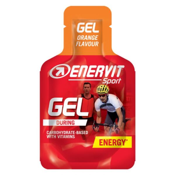 Produktbild ENERVIT GEL Orange TRIS, 8 x (3 x 25 ml)