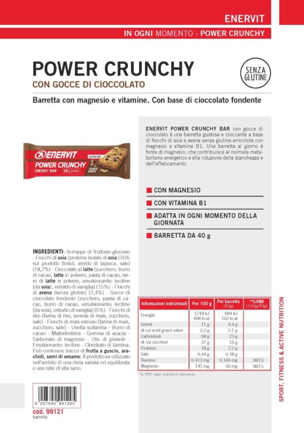 Produktbild ENERVIT Power Crunchy Choco, 25 x 40 g