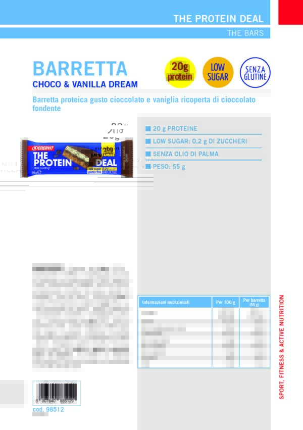 Produktbild ENERVIT PROTEIN DEAL Choco&Vanilla Dream, 25 x 55 g