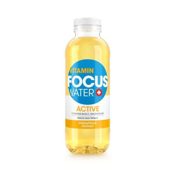 Produktbild FocusWater ACTIVE Ananas & Mango, 12 x 500 ml