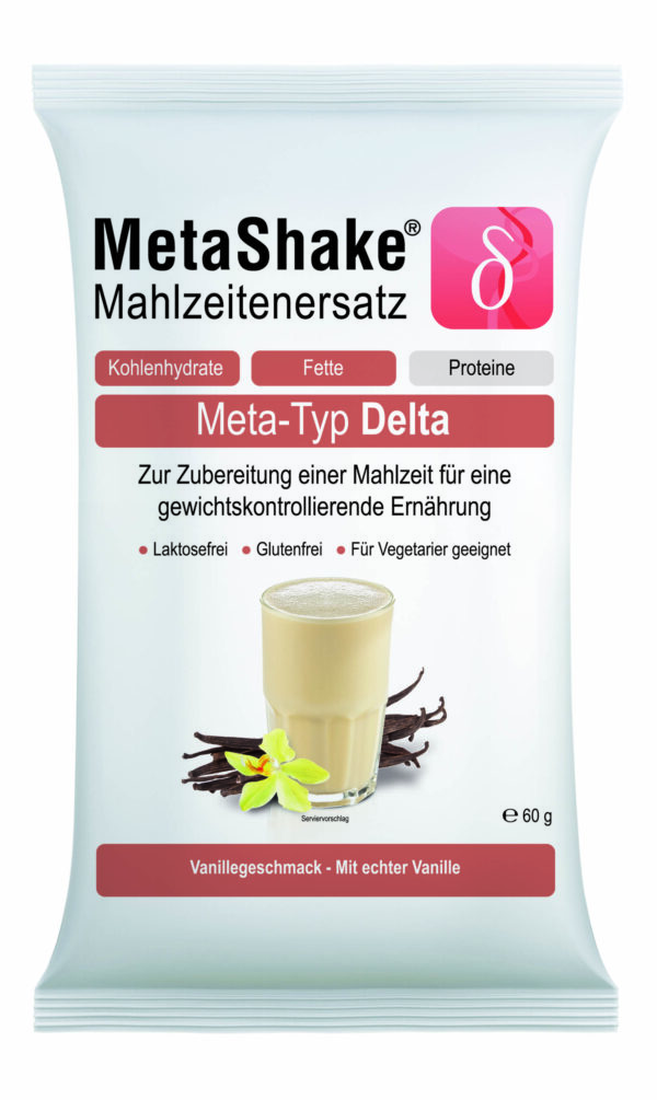 Produktbild MetaShake Mahlzeitenersatz Meta-Typ: DELTA, 7 x 60 g