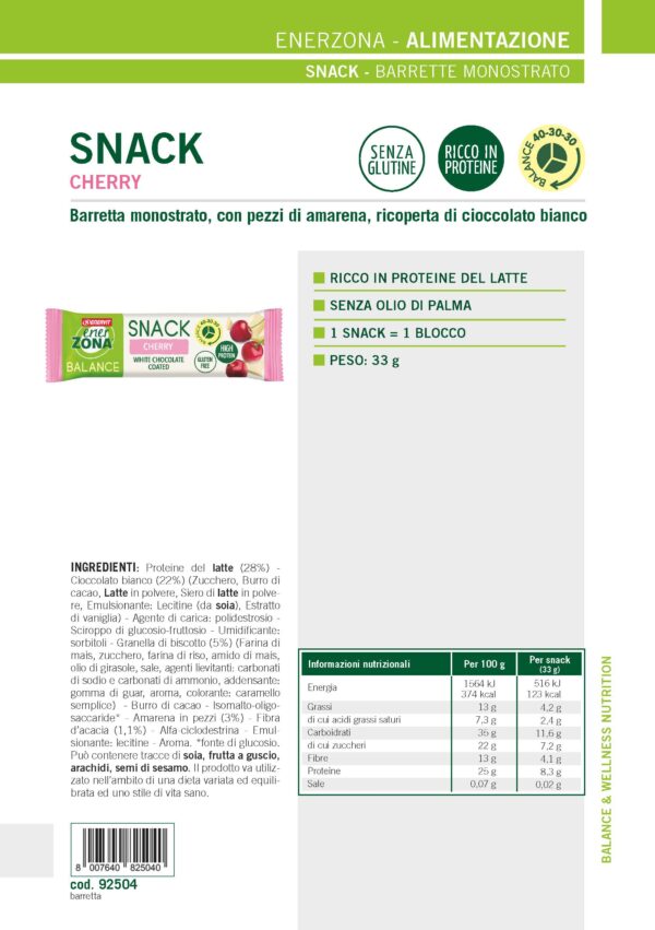 Produktbild ENERZONA Snack Cherry, 30 x 33 g
