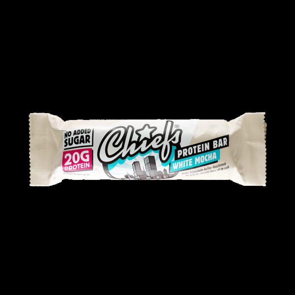 Produktbild CHIEFS Protein Bar, White Mocha, 12 x 55 g