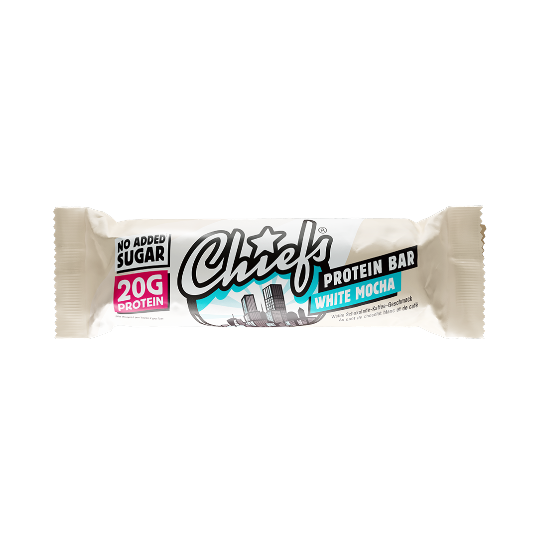 Produktbild CHIEFS Protein Bar, White Mocha, 12 x 55 g